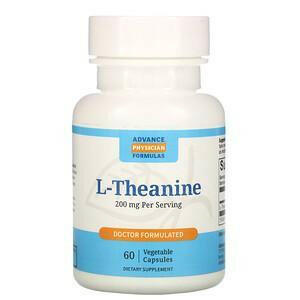 Advance Physician Formulas, L-Theanine, 200 mg, 60 Vegetable Capsules - Supply Center USA