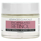 Advanced Clinicals, Encapsulated Retinol, Rapid Wrinkle Rewind Cream, Fragrance Free, 2 fl oz (59 ml) - Supply Center USA