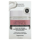 Advanced Clinicals, Encapsulated Retinol, Rapid Wrinkle Rewind Cream, Fragrance Free, 2 fl oz (59 ml) - Supply Center USA
