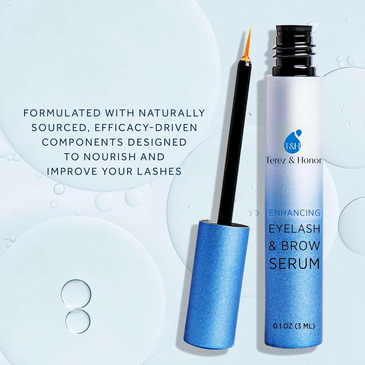 Advanced Eyelash Serum for Thicker, Longer Eyelashes and Eyebrows - Grow Luscious Lashes with Brow Enhancer (3Ml) - Supply Center USA