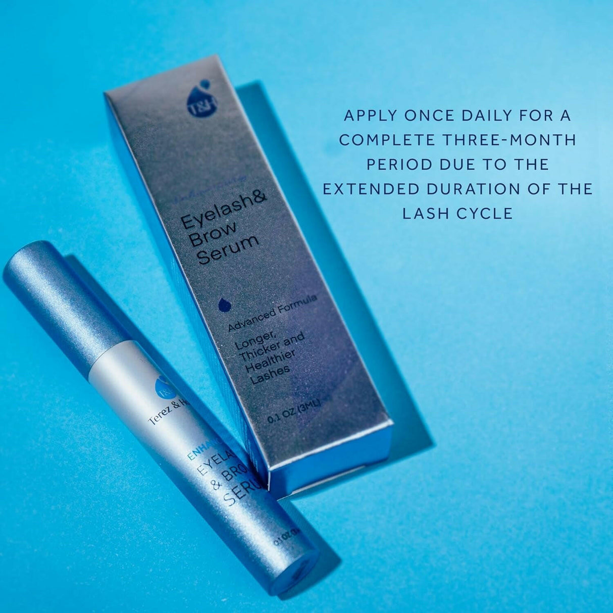 Advanced Eyelash Serum for Thicker, Longer Eyelashes and Eyebrows - Grow Luscious Lashes with Brow Enhancer (3Ml) - Supply Center USA