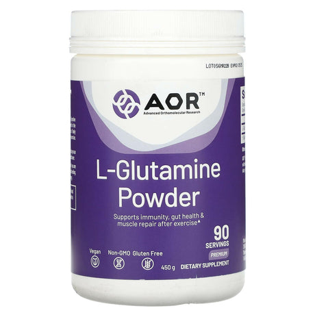 Advanced Orthomolecular Research AOR, L-Glutamine Powder, Premium, 450 g - Supply Center USA