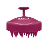 HEETA Shampoo Scalp Brush Massager Hair Growth, Scalp Scrubber with Soft Silicone Bristles for Hair Growth & Dandruff Removal, Hair Brush for Scalp Exfoliator, Black