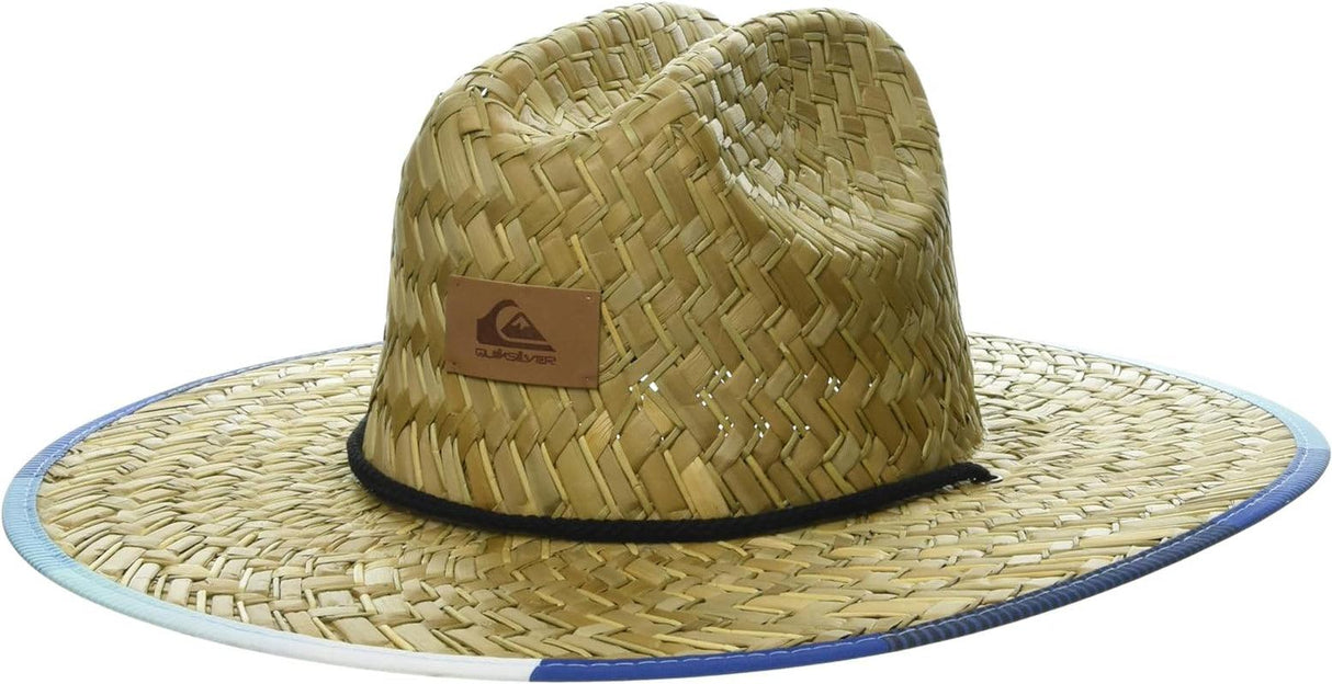 Quiksilver Men'S Pierside Print Lifeguard Beach Sun Straw Hat - Supply Center USA