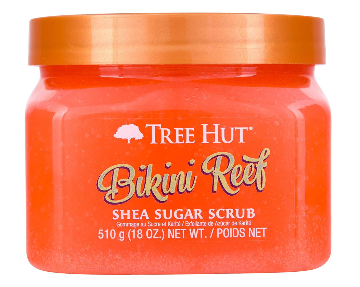Tree Hut Blue Lagoon Shea Sugar Scrub | Exfoliating Body Scrub Removes Dead, Dry Skin for a Soft & Hydrated Feel | Nourishing Essential Body Care | 18 Fl Oz.