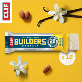 CLIF Builders - Vanilla Almond Flavor - Plant Based Protein Bars - Gluten Free - Non-Gmo - Low Glycemic - 20G Protein - 2.4 Oz. (12 Count)