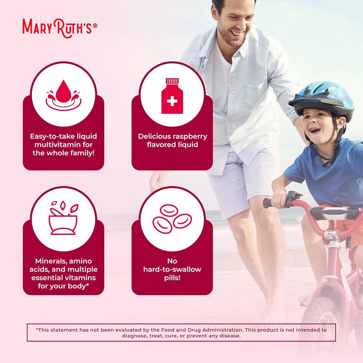 Maryruth Organics Multivitamin for Women Men & Kids | Vegan, Sugar Free | Womens Multivitamin & Multimineral | Beauty & Energy Women'S Multivitamin | Non-Gmo | 32 Fl Oz