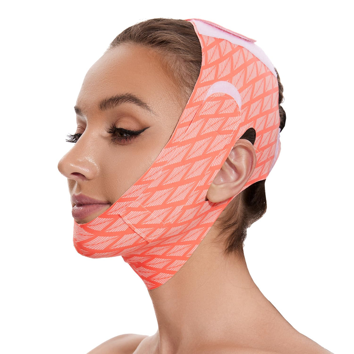 V Line Mask Double Chin Reducer Strap Eliminator Remover Prevent Sagging Shaped Face Belt Slimming for Sleeping Women Jaw Exerciser