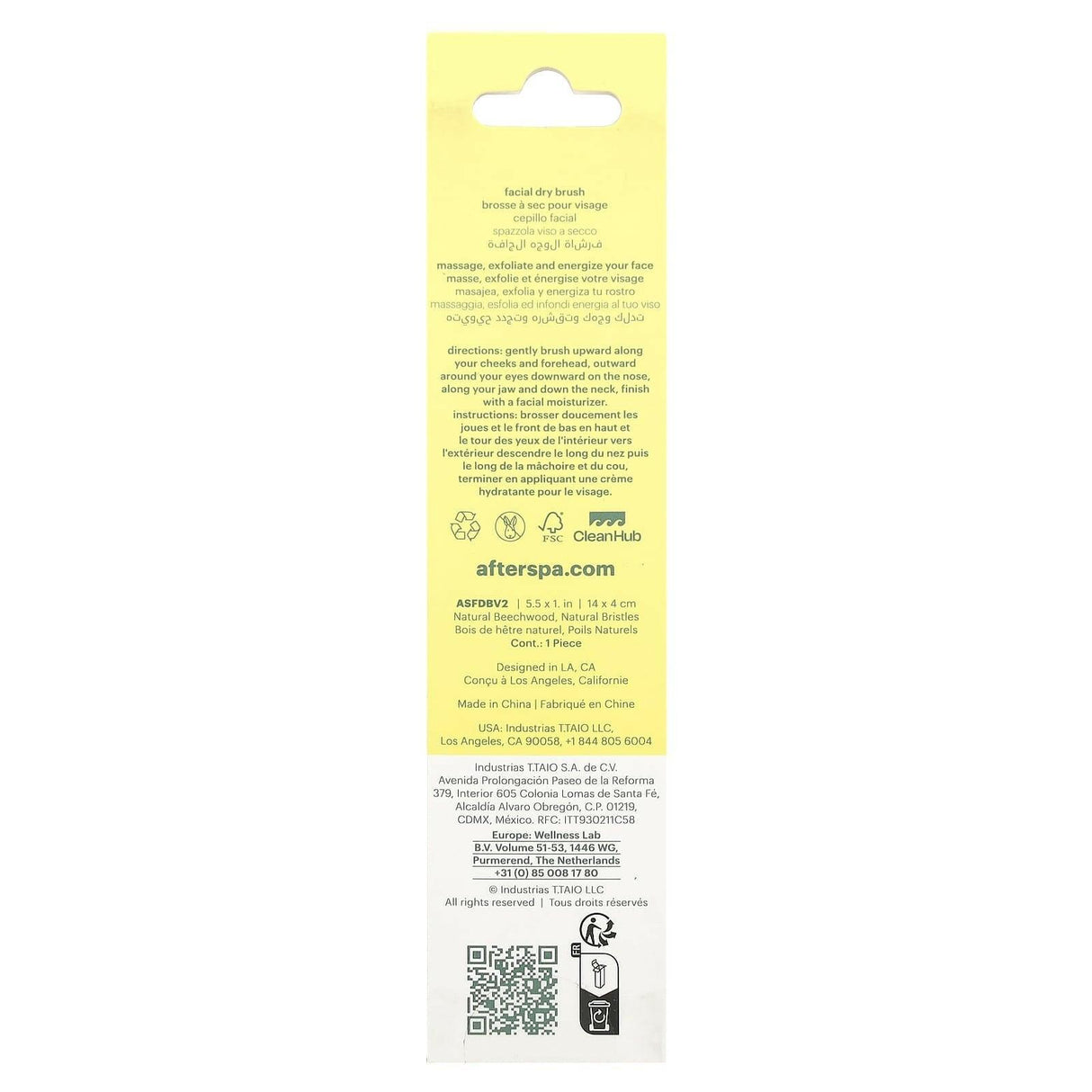 AfterSpa, Facial Dry Brush, 1 Brush - Supply Center USA