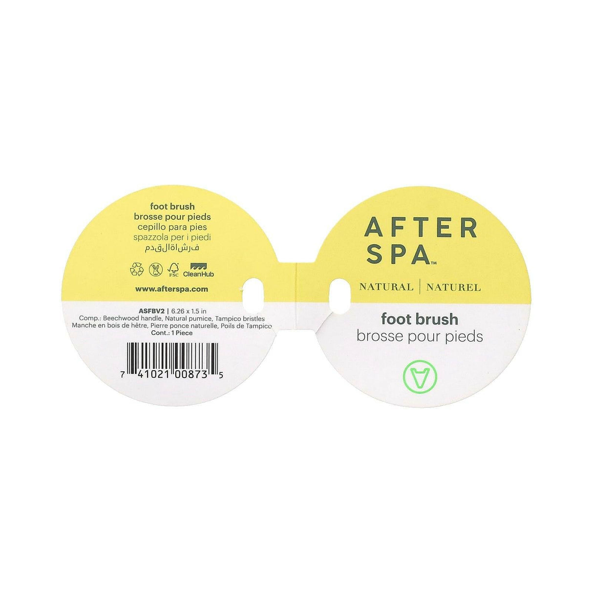 AfterSpa, Foot Brush, 1 Brush - Supply Center USA