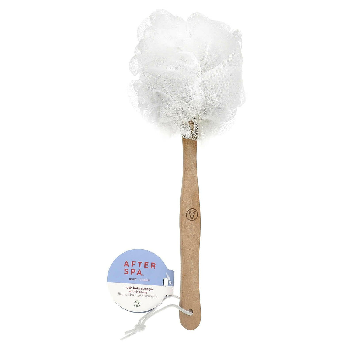 AfterSpa, Mesh Bath Sponge with Handle, 1 Sponge - Supply Center USA