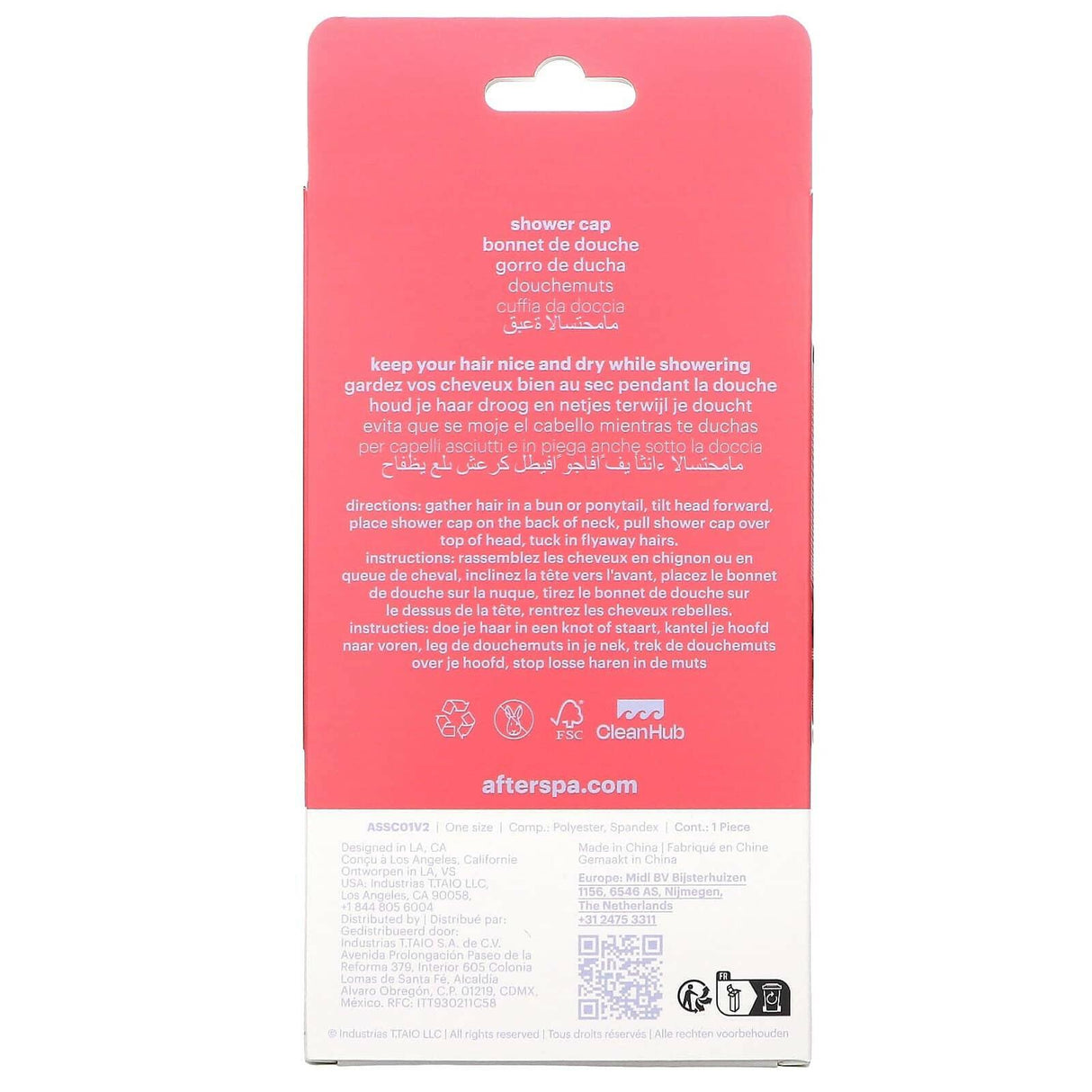 AfterSpa, Shower Cap, 1 Count - Supply Center USA