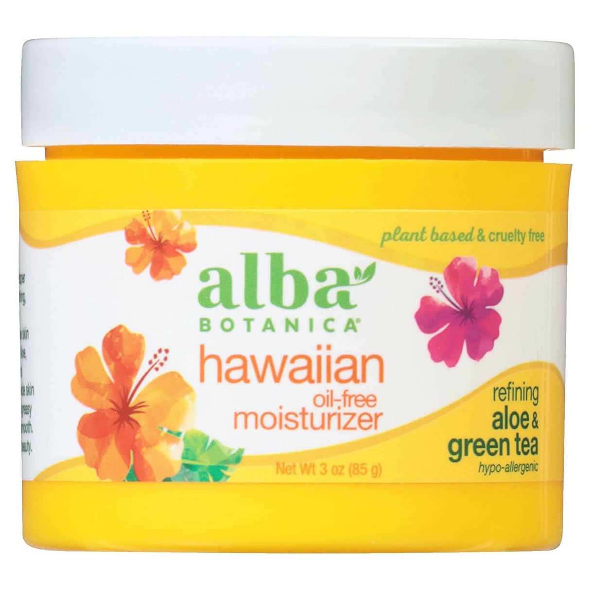 Alba Botanica Hawaiian Oil Free Moisturizer, Refining Aloe & Green Tea, 3 Oz - Supply Center USA