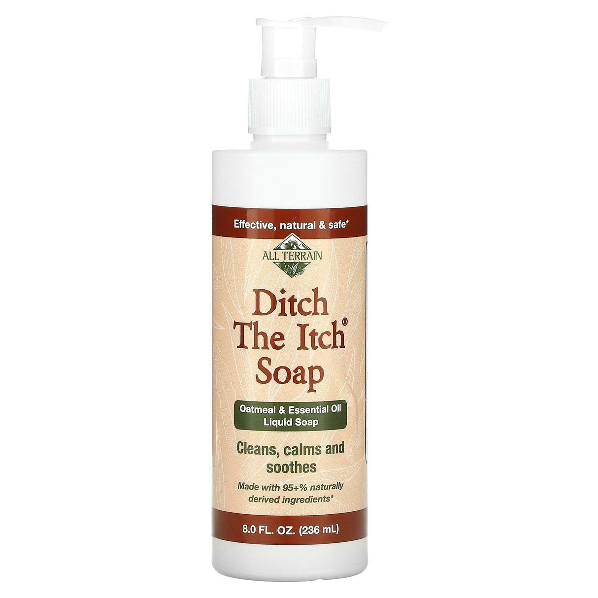 All Terrain, Ditch the Itch Soap, Oatmeal & Essential Oil Liquid Soap, 8 fl oz (236 ml) - Supply Center USA