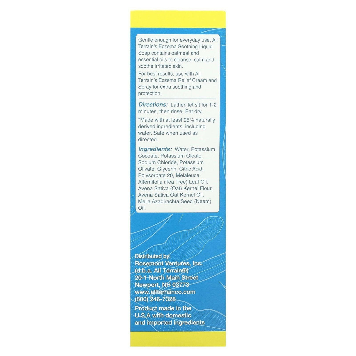 All Terrain, Eczema Soothing Soap, 8 fl oz (236 ml) - Supply Center USA