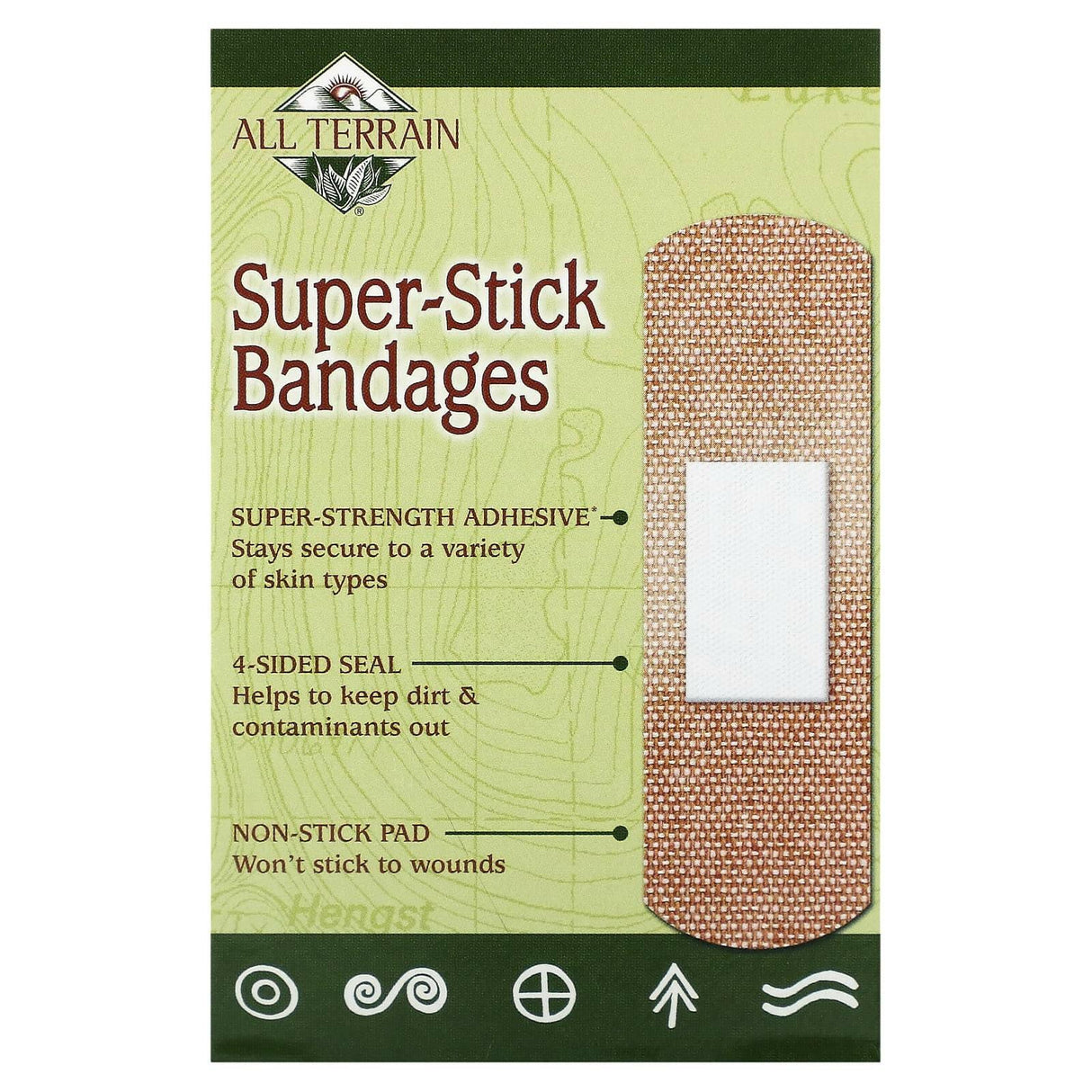 All Terrain, Super-Stick Bandages, 20 Bandages - Supply Center USA