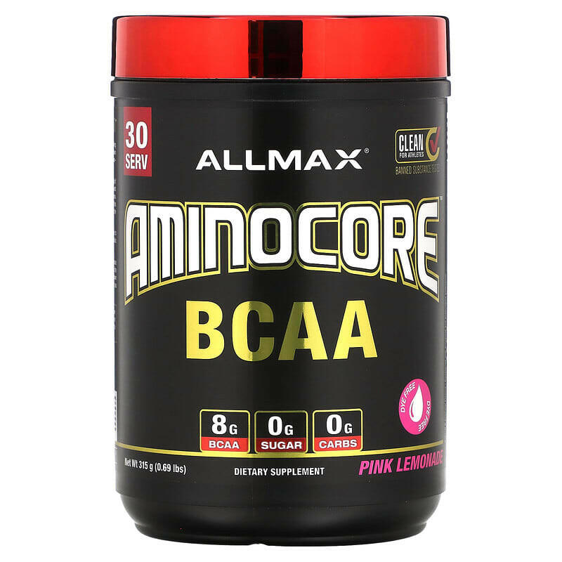 ALLMAX, AMINOCORE BCAA, Pink Lemonade, 0.69 lbs (315 g) - Supply Center USA