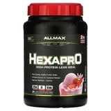 ALLMAX, Hexapro, High-Protein Lean Meal, Strawberry, 2 lbs (907 g) - Supply Center USA