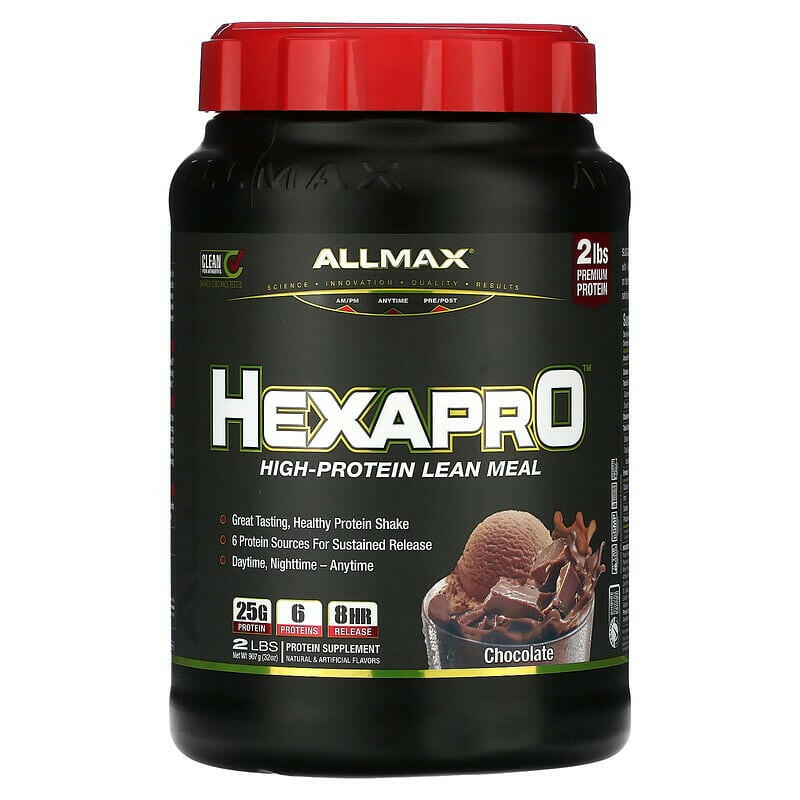 ALLMAX, Hexapro, High-Protein Lean Meal, Strawberry, 2 lbs (907 g) - Supply Center USA