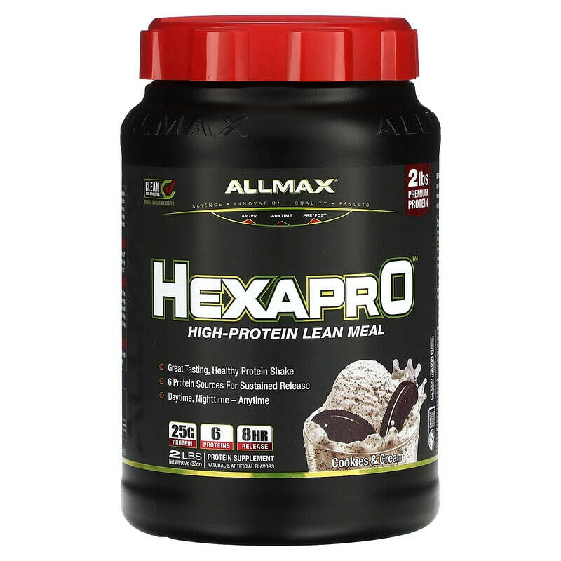 ALLMAX, Hexapro, High-Protein Lean Meal, Strawberry, 2 lbs (907 g) - Supply Center USA