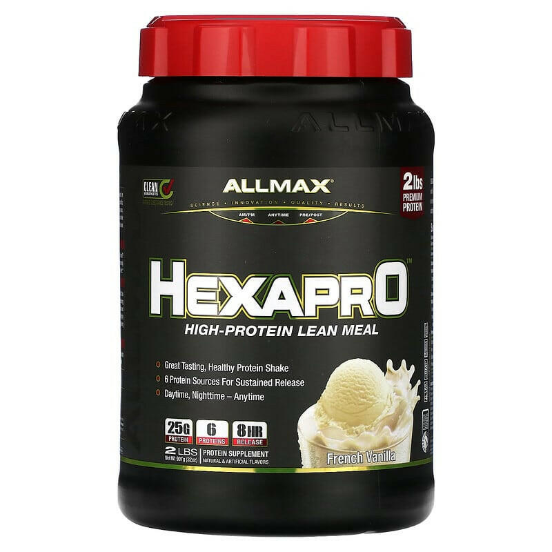 ALLMAX, Hexapro, High-Protein Lean Meal, Strawberry, 2 lbs (907 g) - Supply Center USA