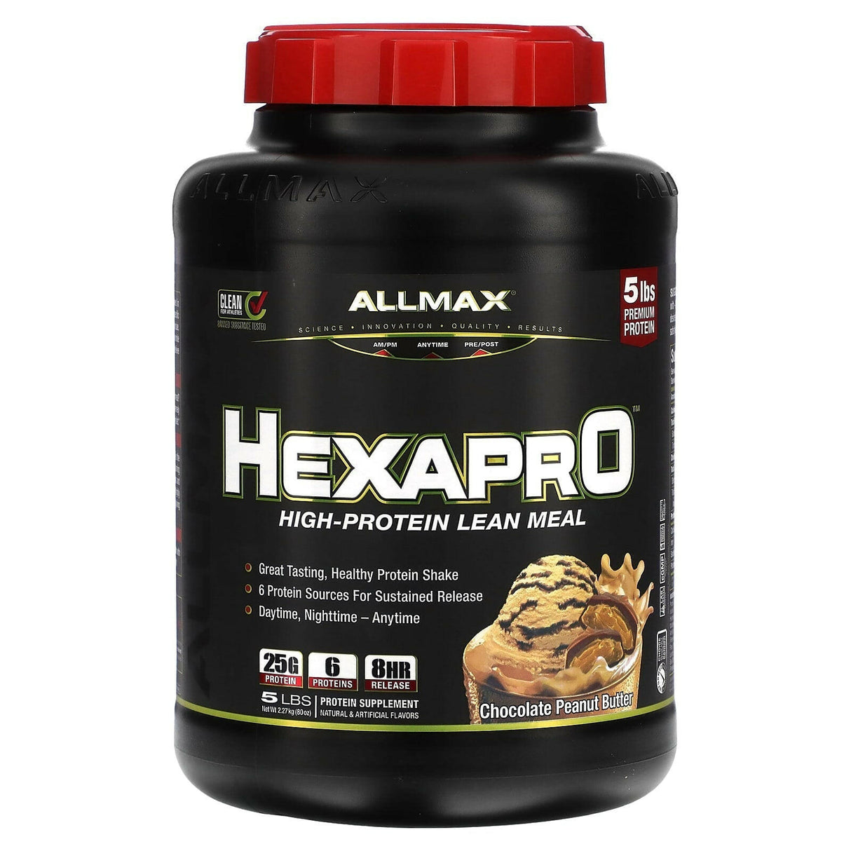 ALLMAX, Hexapro, High-Protein Lean Meal, Strawberry, 2 lbs (907 g) - Supply Center USA