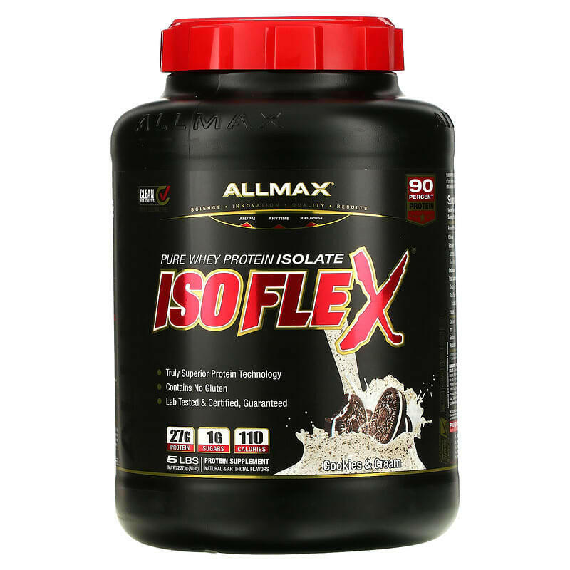ALLMAX, Isoflex, Pure Whey Protein Isolate, Chocolate Peanut Butter, 0.9 lbs (425 g) - Supply Center USA