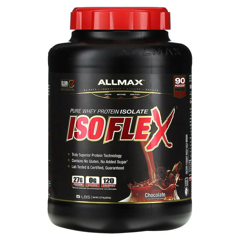 ALLMAX, Isoflex, Pure Whey Protein Isolate, Chocolate Peanut Butter, 0.9 lbs (425 g) - Supply Center USA