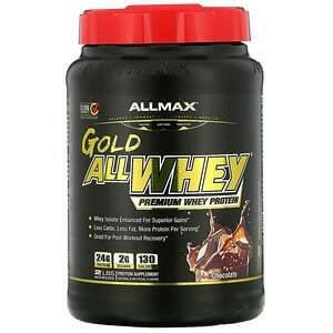 ALLMAX Nutrition, AllWhey Gold, 100% Whey Protein + Premium Whey Protein Isolate, Chocolate, 2 lbs (907 g) - Supply Center USA