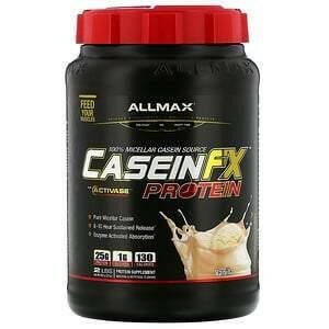 ALLMAX Nutrition, CaseinFX, 100% Casein Micellar Protein, Vanilla, 2 lbs. (907 g) - Supply Center USA