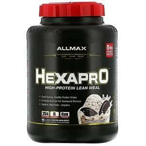 ALLMAX Nutrition, Hexapro, High-Protein Lean Meal, Cookies & Cream, 5 lbs (2.27 kg) - Supply Center USA