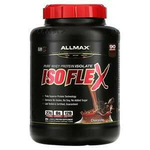 ALLMAX Nutrition, Isoflex, Pure Whey Protein Isolate, Chocolate, 5 lbs (2.27 kg) - Supply Center USA