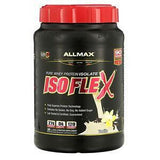 ALLMAX Nutrition, Isoflex, Pure Whey Protein Isolate (WPI Ion-Charged Particle Filtration), Vanilla, 2 lbs (907 g) - Supply Center USA