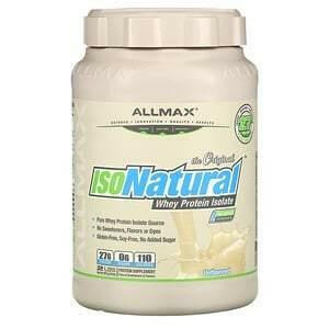 ALLMAX Nutrition, IsoNatural, Pure Whey Protein Isolate, The Original, Unflavored, 2 lbs (907 g) - Supply Center USA