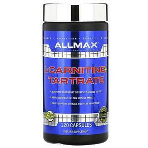 ALLMAX Nutrition, L-Carnitine + Tartrate, 120 Capsules - Supply Center USA