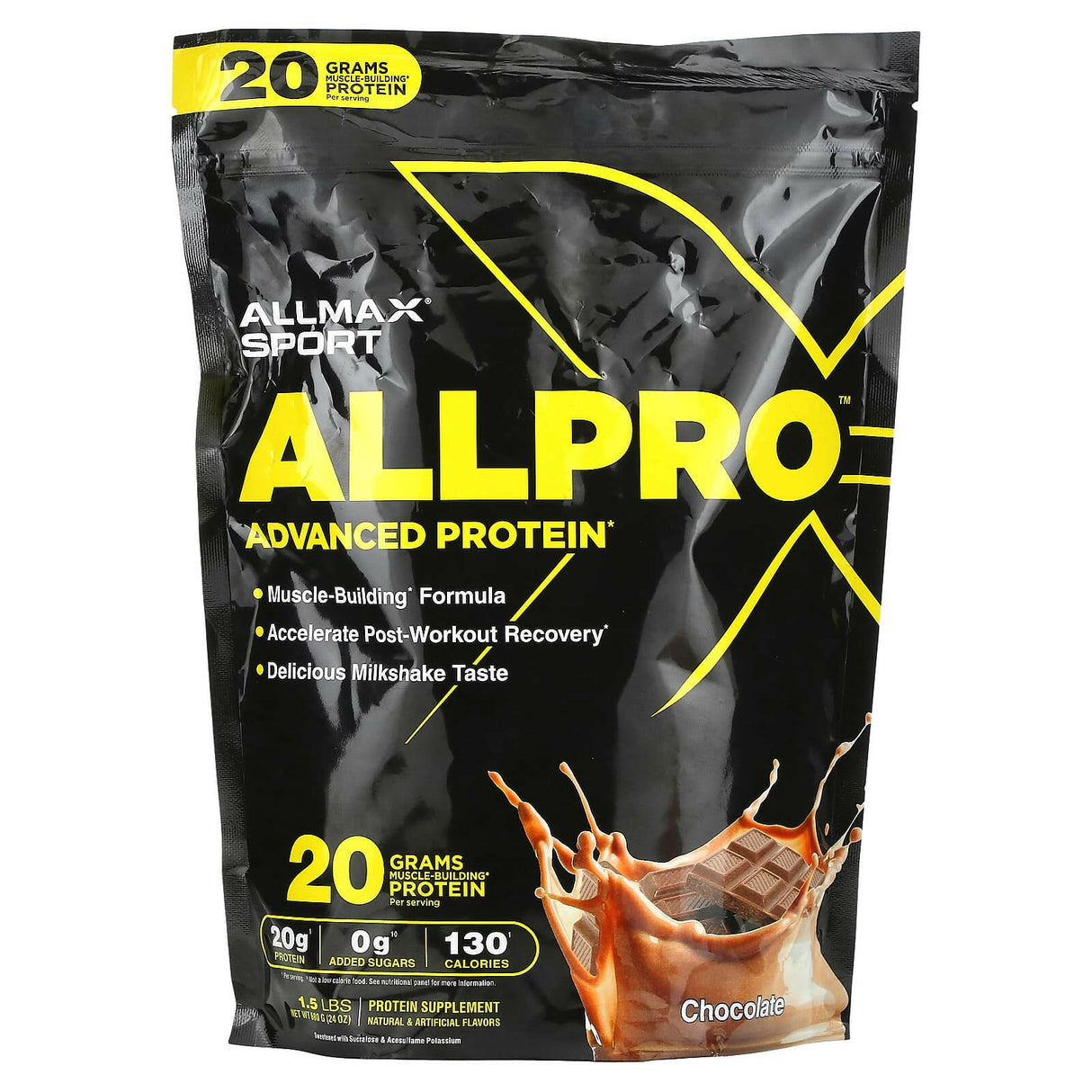 ALLMAX, Sport, ALLPRO Advanced Protein, Vanilla, 3.2 lb (1,453 g) - Supply Center USA