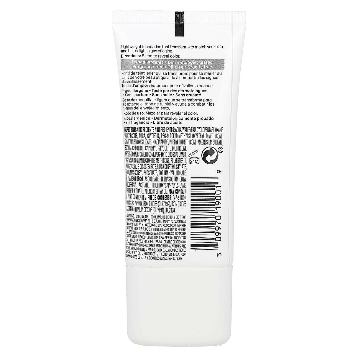 Almay, Ageless Smart Shade Foundation, 100 Light, 1 fl oz (30 ml) - Supply Center USA