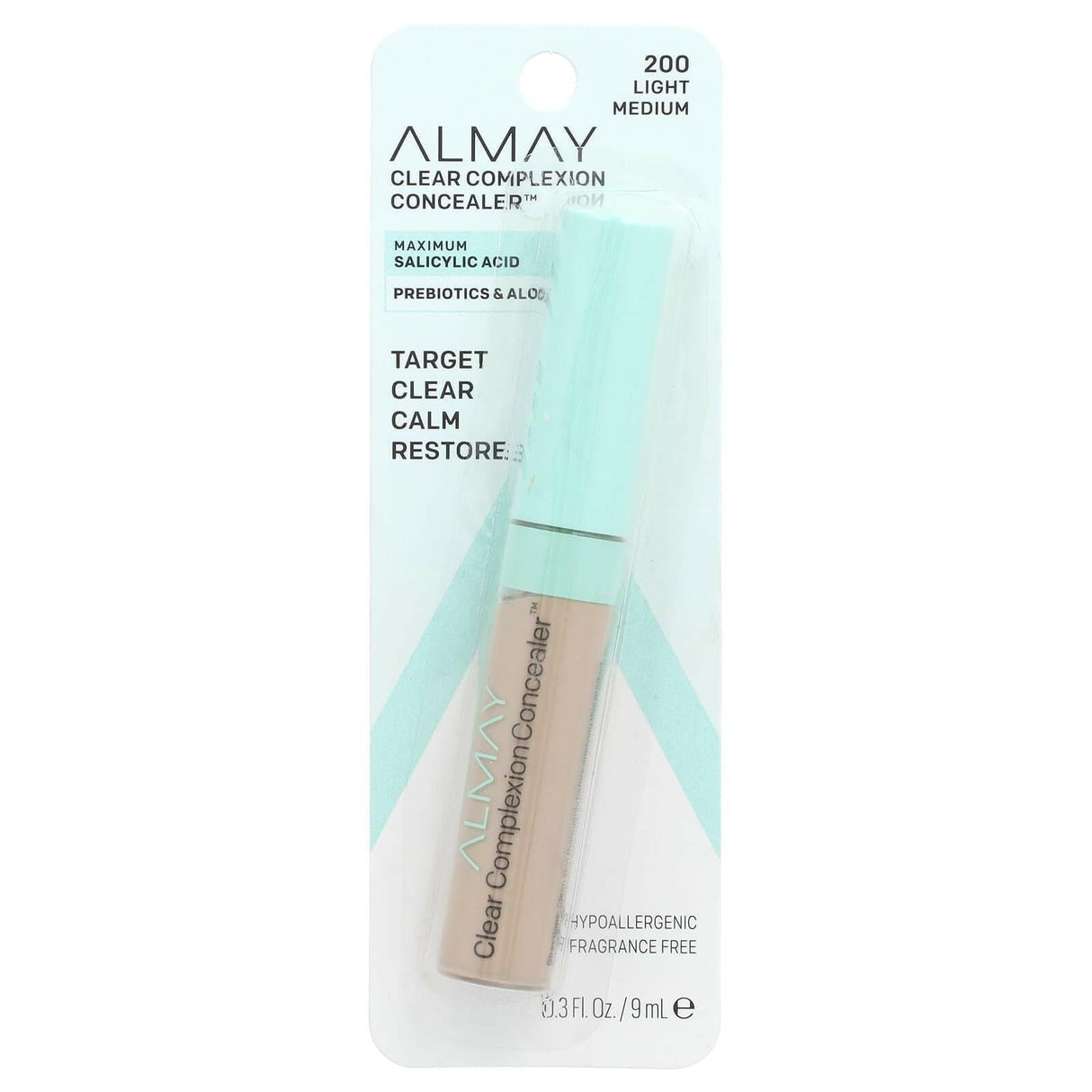 Almay, Clear Complexion Concealer, 200 Light Medium , 0.3 fl oz (9 ml) - Supply Center USA