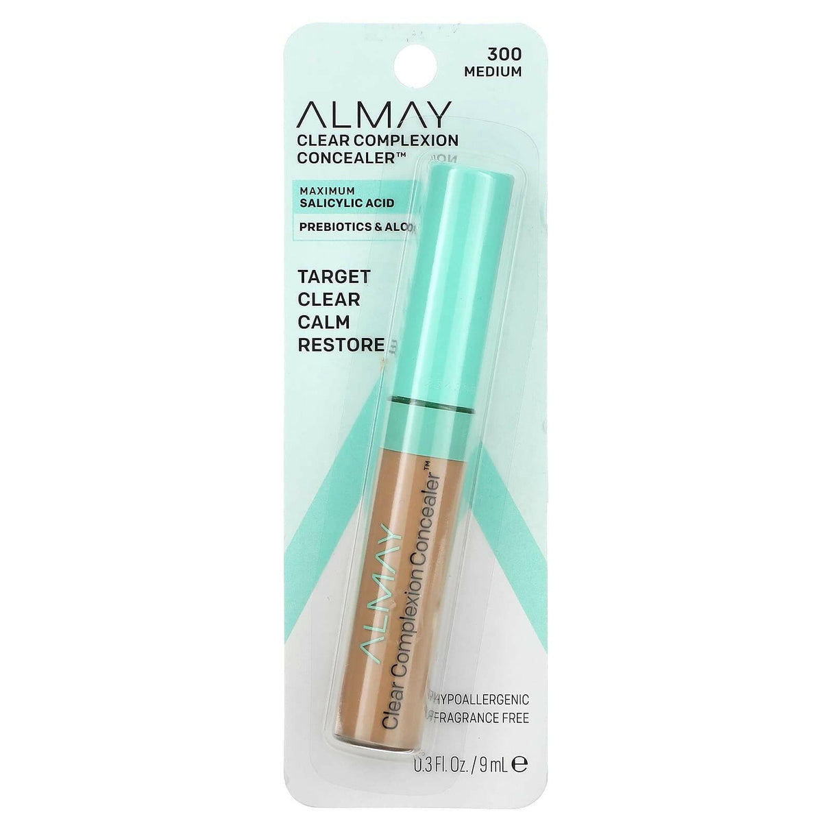 Almay, Clear Complexion Concealer, 300 Medium, 0.3 fl oz (9 ml) - Supply Center USA