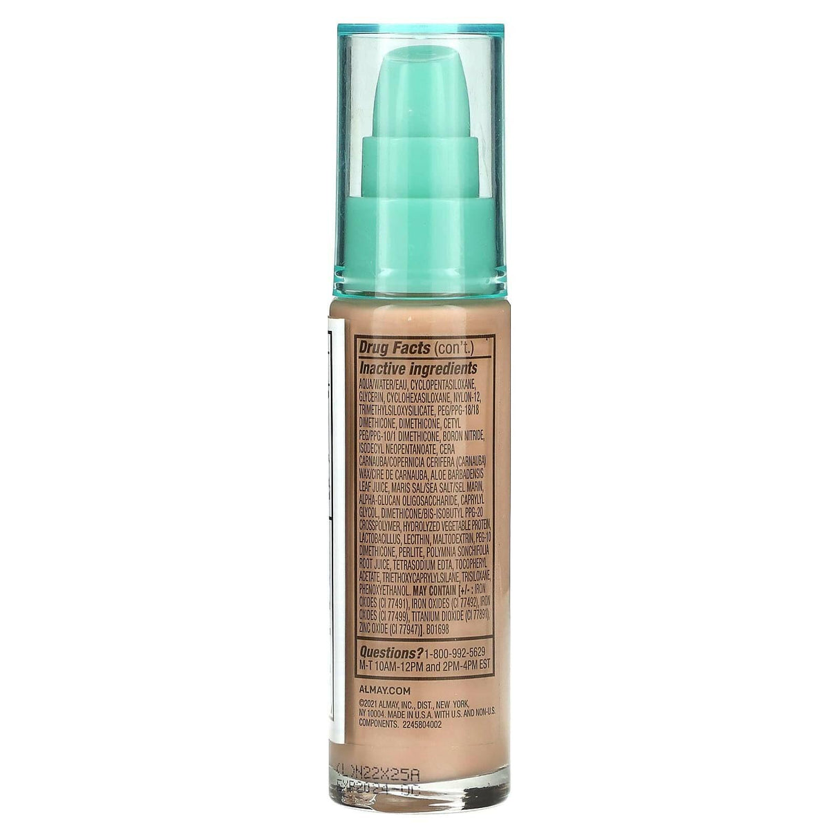 Almay, Clear Complexion Makeup, 100 Ivory, 1 fl oz (30 ml) - Supply Center USA
