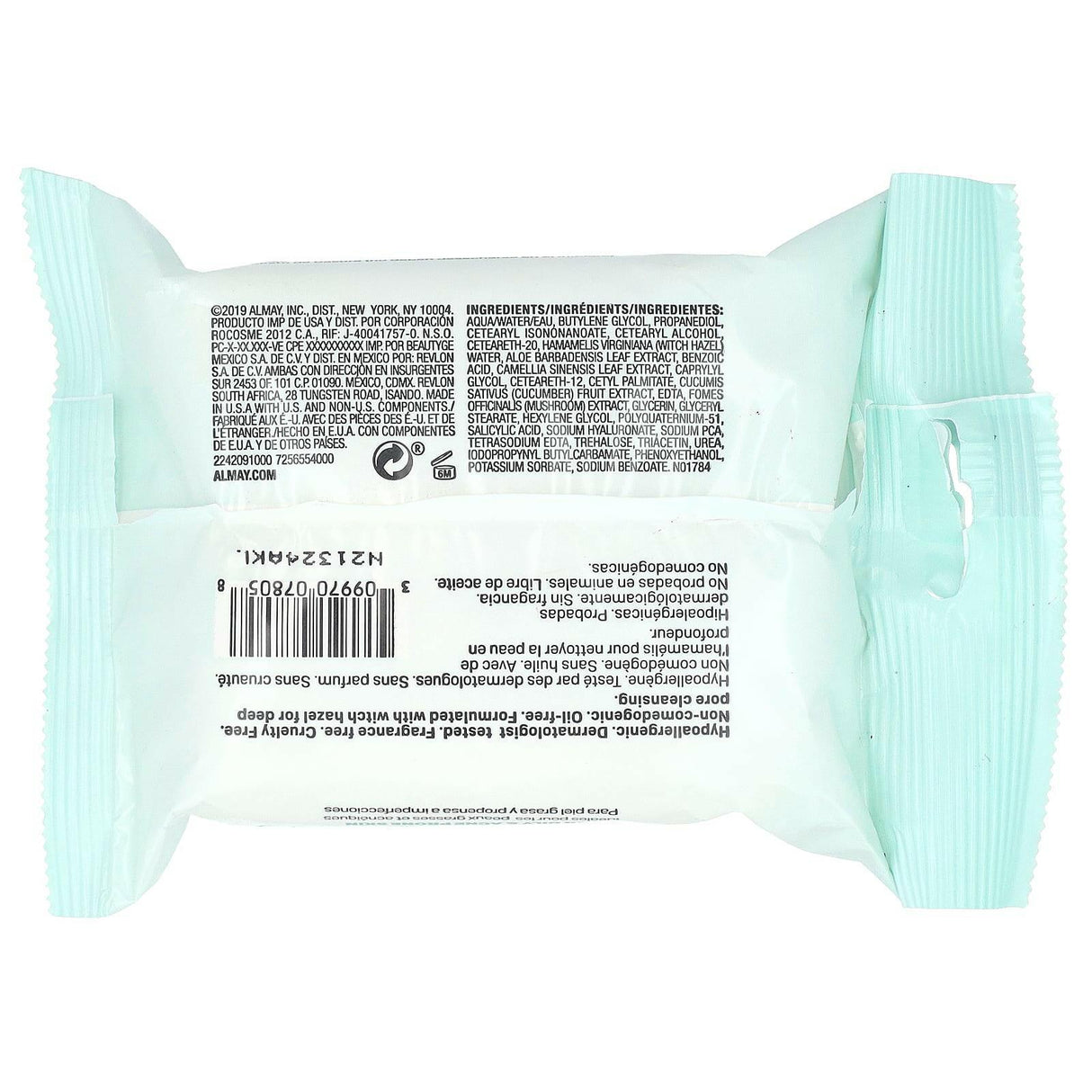 Almay, Makeup Remover Cleansing Towelettes, With Witch Hazel, 25 Wipes - Supply Center USA