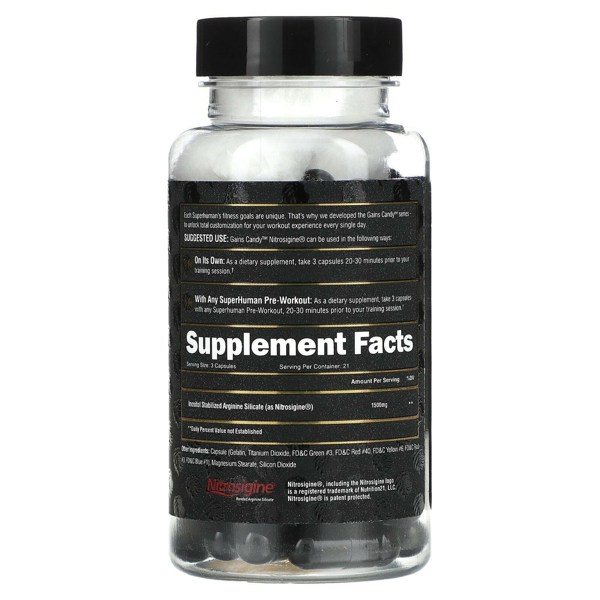 ALPHA LION, Gains Candy, Nitrosigine, 63 Capsules - Supply Center USA