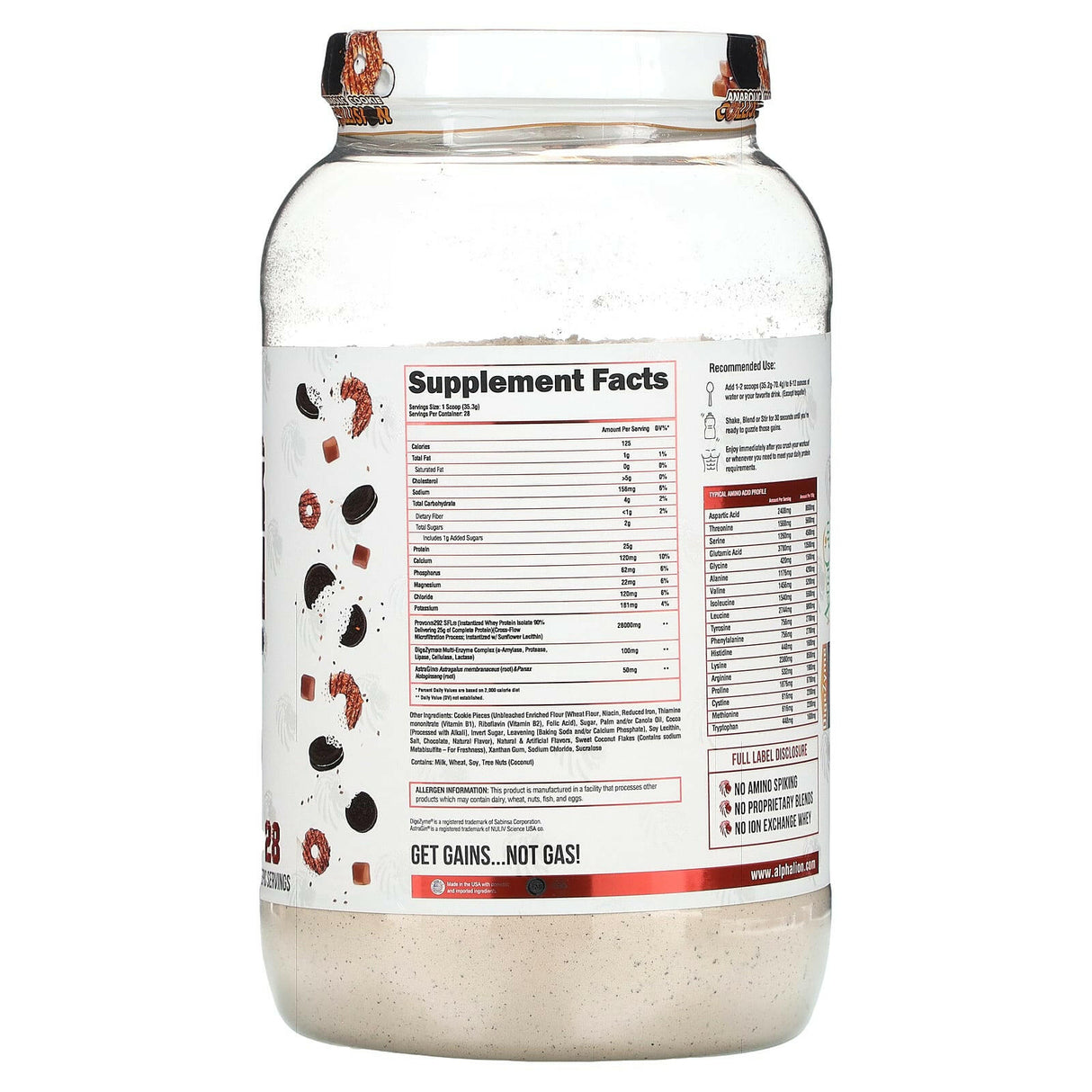 ALPHA LION, SuperHuman Protein, Anabolic Cookie Collision, Coconut Caramel Cookie, 2.18 lbs (988 g) - Supply Center USA