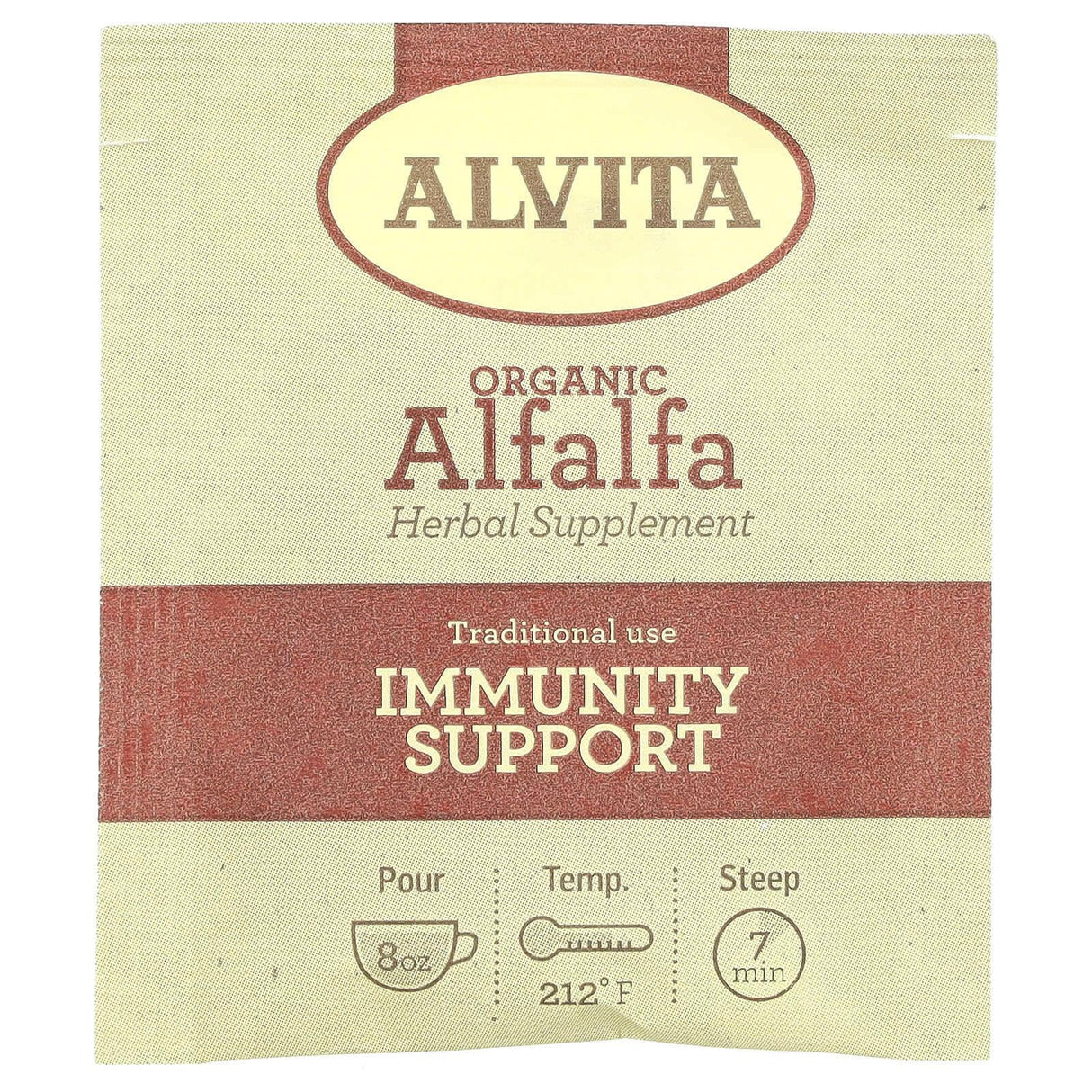 Alvita Teas, Organic Alfalfa Botanical Tea, Caffeine Free, 16 Individually Wrapped Tea Bags, 0.68 oz (19.28 g) - Supply Center USA