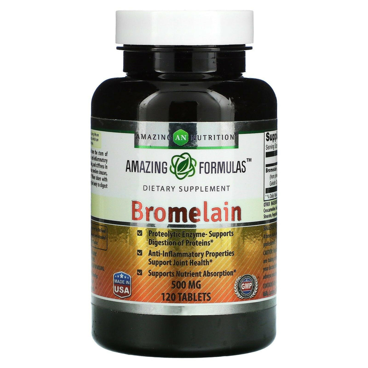 Amazing Nutrition, Bromelain, 500 mg, 120 Tablets - Supply Center USA