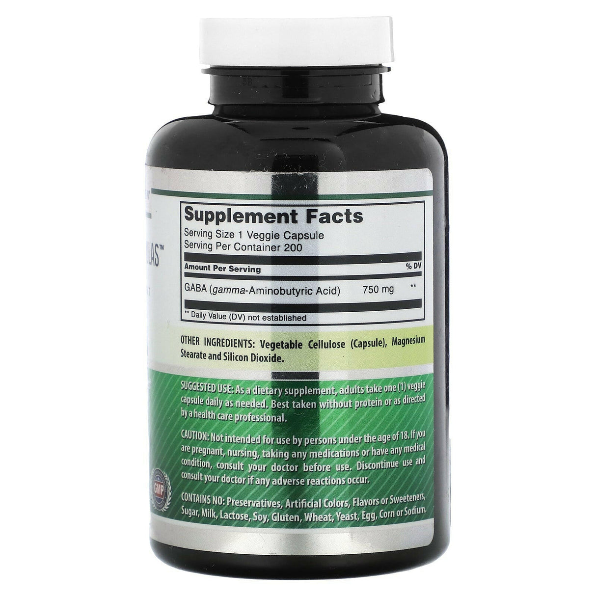Amazing Nutrition, GABA, 750 mg, 200 Veggie Capsules - Supply Center USA