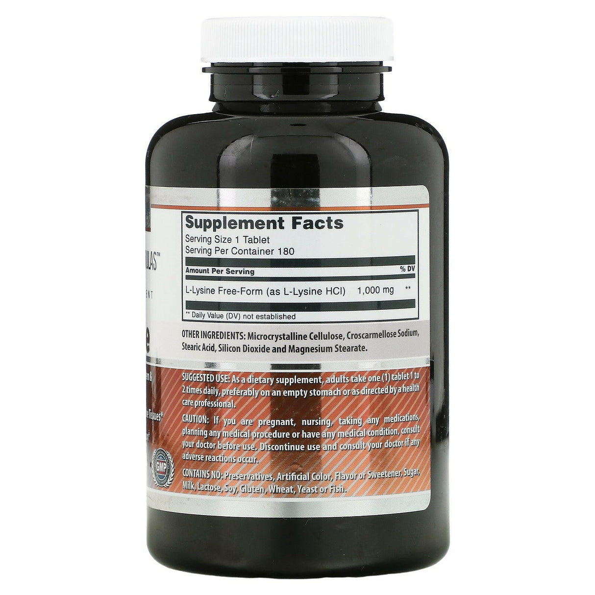 Amazing Nutrition, L-Lysine, 1,000 mg, 180 Tablets - Supply Center USA