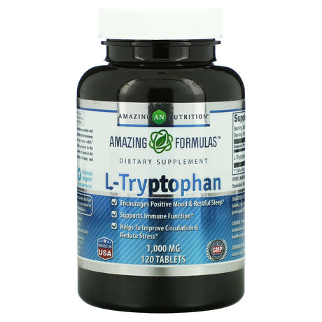 Amazing Nutrition, L-Tryptophan, 1,000 mg, 120 Tablets - Supply Center USA