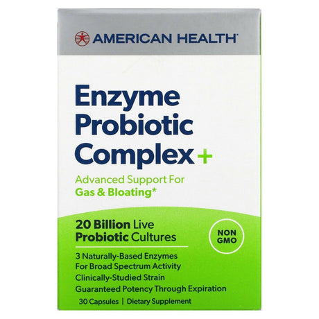 American Health, Enzyme Probiotic Complex+, 30 Capsules - Supply Center USA