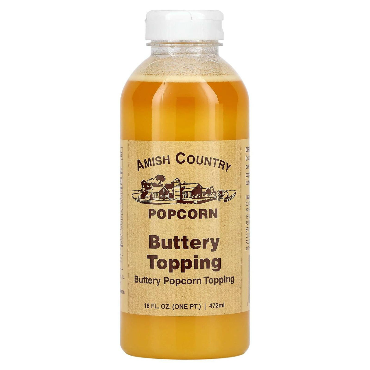 Amish Country Popcorn, Buttery Popcorn Oil, Canola Oil, 16 fl oz (472 ml) - Supply Center USA